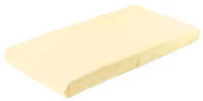 Cearșaf pentru bebeluși cu bandă elastică Sensillo - 120 х 60 cm, galben