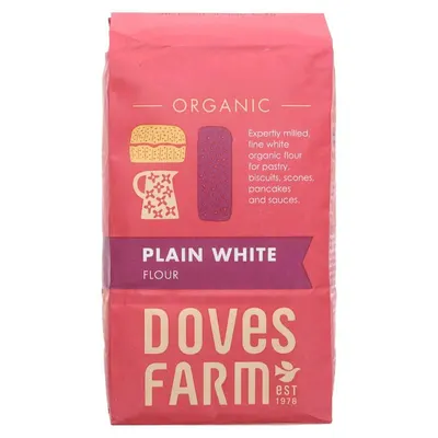 Făină de grâu albă organică, 1 kg, Doves Farm