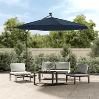 vidaXL Husă de schimb pentru umbrelă de grădină tip, albastru, 350 cm