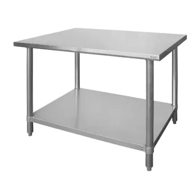 Masa de lucru profesionala inox, Profi Line, blat de lucru si polita inferioara ranforsate, L/l/H-1400x600x850 mm