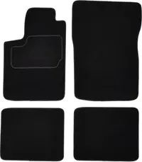 Covor podea MAMMOOTH Velours, 4 buc., fata spate, set, culoare neagra, potrivit PEUGEOT PARTNER, PARTNER MINIVAN 05.96-12.15, Van