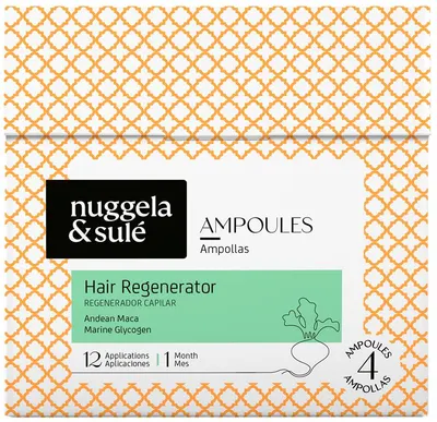 Nuggela & Sulé Fiole regeneratoare pentru creștere Hair Regenerator, 4 x 10 ml