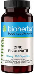 Zinc Picolinate, 50 mg, 100 capsule, Bioherba