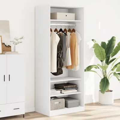 Gossi sifonier, alb, 80x50x200 cm, lemn prelucrat