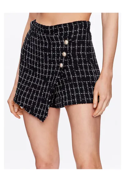 Pantaloni scurti dama - bumbac - negru