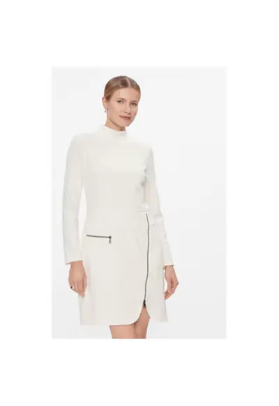 Rochie Dama - 303599928 - Poliester - 43741 - Bej