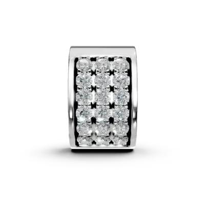 Pandantiv din aur alb cu diamante de 0.066ct