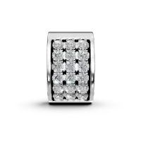 Pandantiv din aur alb cu diamante de 0.066ct