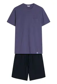 Pijama barbati Mick albastru - negru - Multicolor