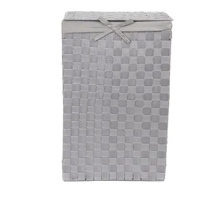 Coș de rufe cu capac Compactor Laundry Linen, înălțime 60 cm, gri