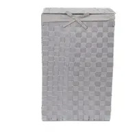 Coș de rufe cu capac Compactor Laundry Linen, înălțime 60 cm, gri