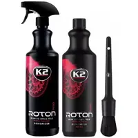 Set 2 buc K2 Solutie Curatat Jante Premium Roton Pro 1L D10011 + K2 Perie Detailing 31MM M315