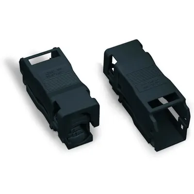 Strain relief housing; 3-pole; with locking clip; for 1 cable; 4.5 … 10.0 mm; 37 mm; black