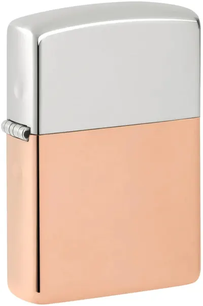 Bricheta Zippo Bimetal Case - Sterling Silver Lid