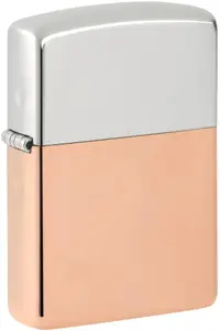 Bricheta Zippo Bimetal Case - Sterling Silver Lid