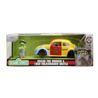 Jada Masinuta Metalica Sesame Street 1959 Vw Beetle 1:24