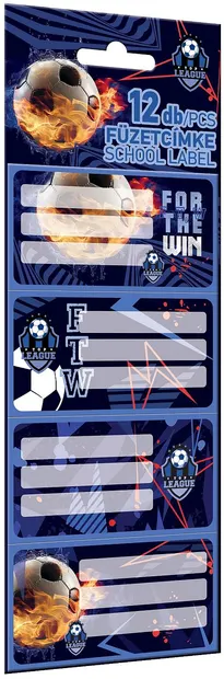 Etichete școlare Lizzy Card Top League Win - 12 buc