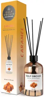 Odorizant cu bețișoare Gulf Orchid - Caramel, 110 ml