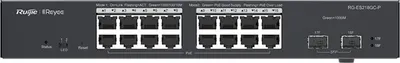 Switch Ruijie - RG-ES218GC-P, 18 porturi, negru