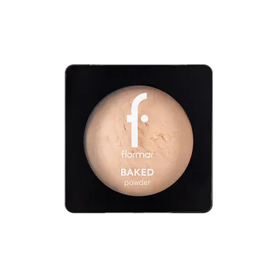 Pudra de fata Baked Powder 21 Beige With Gold, 9g, Flormar
