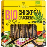 Crackers din Naut cu Seminte de Canepa Ecologici/Bio 80g