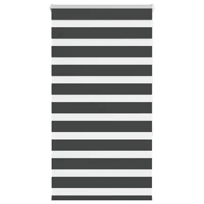 vidaXL Jaluzea tip zebra neagră lățime țesătură 70,9 cm poliester