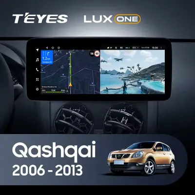 Navigatie Auto Teyes Lux One 360° Nissan Qashqai 1 J10 2006-2013 6+128GB 12.3" IPS Octa-core 2Ghz, Android 4G Bluetooth 5.1 DSP