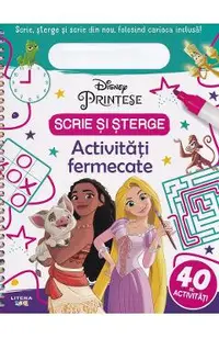 Disney Printese. Activitati fermecate. Scrie si sterge