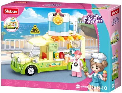 Constructor Sluban Girl's Dream - Magazin pentru smoothie-uri, 174 piese