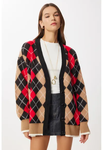 Cardigan dama Happiness Istanbul - multicolor - One Size