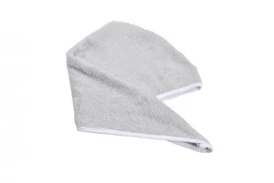 Prosop de par tip turban frotir bumbac gri