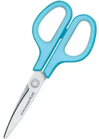Foarfece Plus Stainless Steel - albastru, 17.5 cm