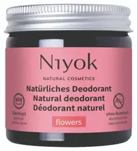 Deodorant crema 100% natural cu aroma Flower, 40ml, Niyok