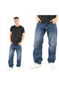 Blugi lejeri cu aspect decolorat Jason - Albastru