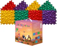 Covoras de joaca tip puzzle Ortho Puzzle - Mix, pietre marine