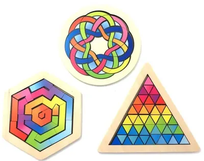 Puzzle din lemn pentru copii Goki - Culori si forme, sortiment