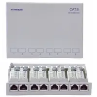Patchpanel aplicat Cat.6 8xRJ45 ecranat