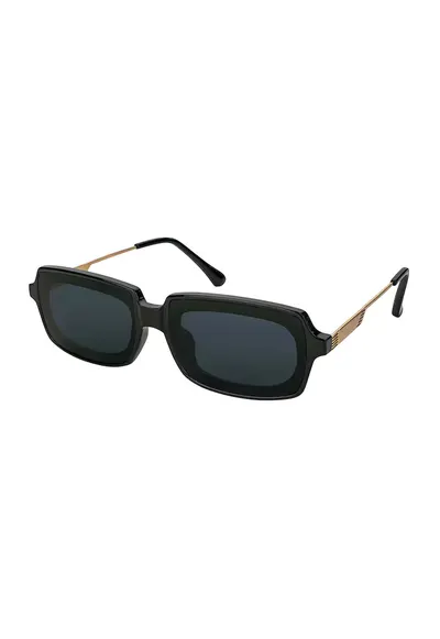 Ochelari de soare dreptunghiulari Maria - Negru/Bronz