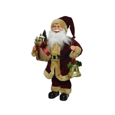 Figurina decorativa - Xmas Santa Oxblood, 30cm
