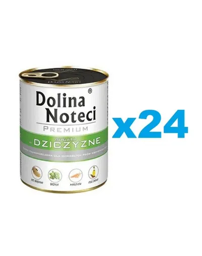 Conserve câini adulți vânat 24x800 g DOLINA NOTECI Premium