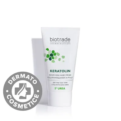 Crema pentru maini cu 5% uree Keratolin Hands, 50ml, Biotrade