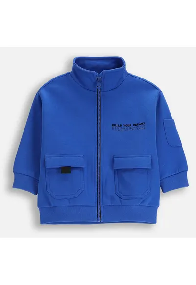 Bluza de trening cu buzunare cu velcro