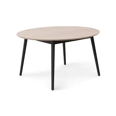 Masă de dining rotundă extensibilă cu blat cu aspect de lemn de stejar cu blat suplimentar ø 135 cm Meza – Hammel Furniture