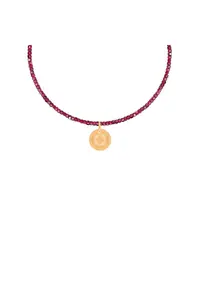 Colier Boho cu pietre granat