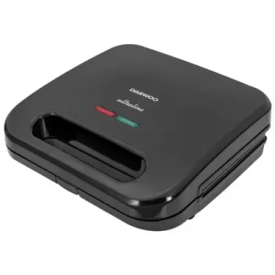Sandwich maker Daewoo DSM300, 800W, 3in1, placi antiaderente si detasabile (Negru)