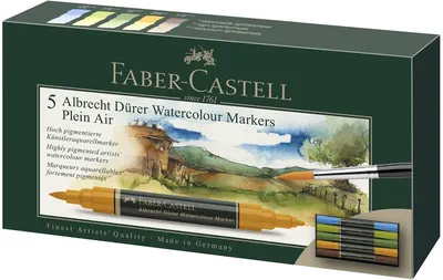 Set de markere acuarelabile Faber-Castell Albrech Dürer - Plein Air, 5 culori