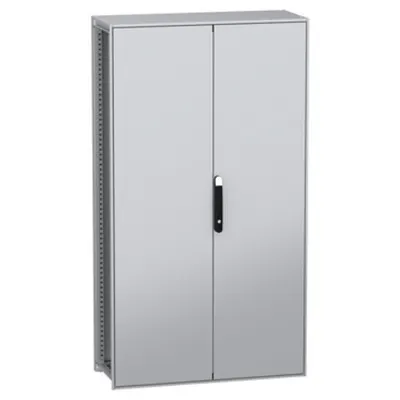 Dulap modular, cu montaj pe pardoseala, PanelSeT SFN, din otel decarbonizat(verde), 1800x1000x400mm, IP55, cu placa de montaj, 2 usi