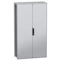Dulap modular, cu montaj pe pardoseala, PanelSeT SFN, din otel decarbonizat(verde), 1800x1000x400mm, IP55, cu placa de montaj, 2 usi