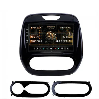 Navigatie Renault Captur (2013-2019), Android, A-Octacore 4GB RAM + 64GB ROM, 9 Inch - AD-BGA9004+AD-BGRKIT378