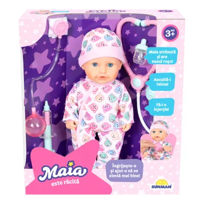 Papusa bebelus Maia este racita